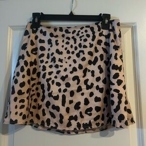 Princess Polly Leopard Print Skirt - Pink and Black
